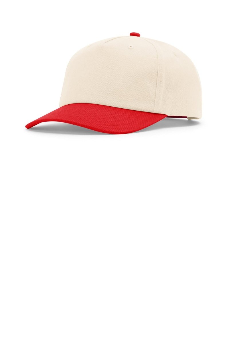 Richardson 5 - Panel Relaxed Gramps 356 - Richardson 356 Cream/ Cream/ Red OSFA Caps
