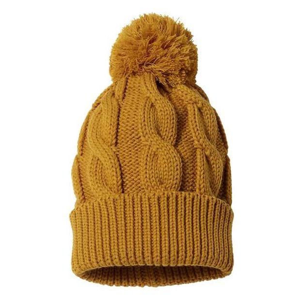 Richardson Chunk Twist Cuffed Beanie - Richardson 141R Stone/ Navy One Size Beanies