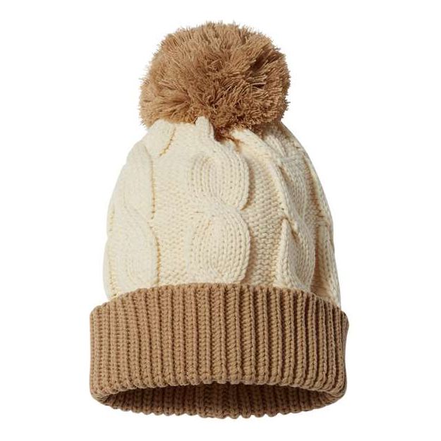 Richardson Chunk Twist Cuffed Beanie - Richardson 141R Stone/ Navy One Size Beanies