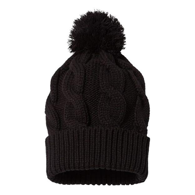 Richardson Chunk Twist Cuffed Beanie - Richardson 141R Stone/ Navy One Size Beanies