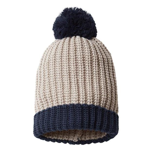 Richardson Chunky Cable Beanie - Richardson 143R Black One Size Beanies