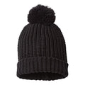 Richardson Chunky Cable Beanie - Richardson 143R Black One Size Beanies
