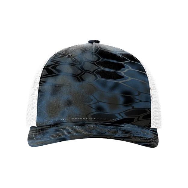 Richardson Five - Panel Printed Trucker Cap - Richardson 112PFP Realtree Escape/ Black Adjustable Caps