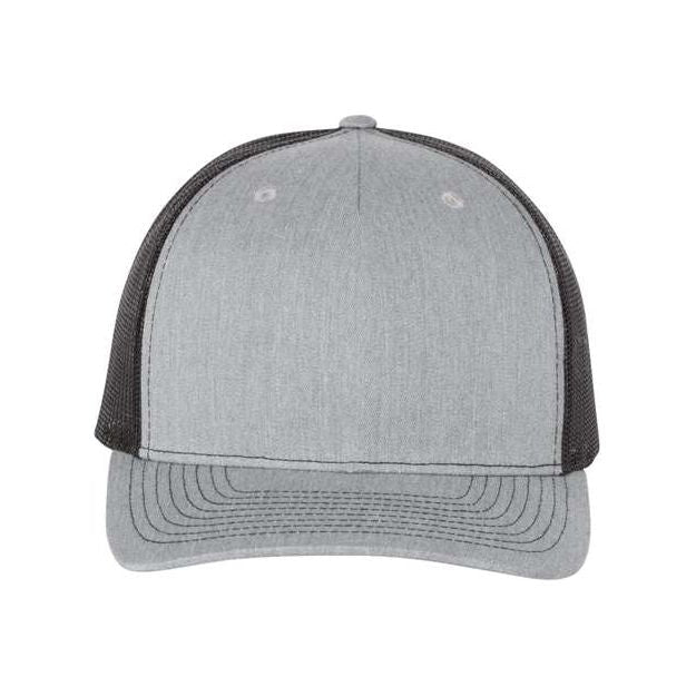 Richardson Five - Panel Trucker Cap - Richardson 112FP Pale Khaki/ Loden Green Adjustable Caps