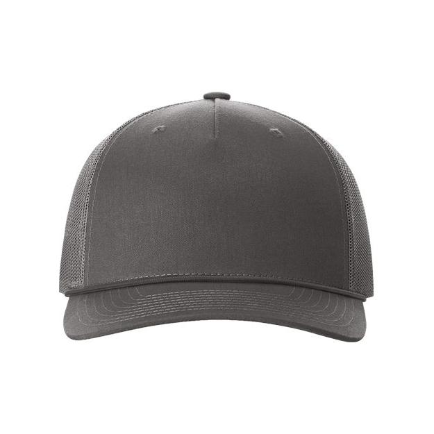 Richardson Five - Panel Trucker with Rope Cap - Richardson 112FPR White/ Navy Adjustable Hats