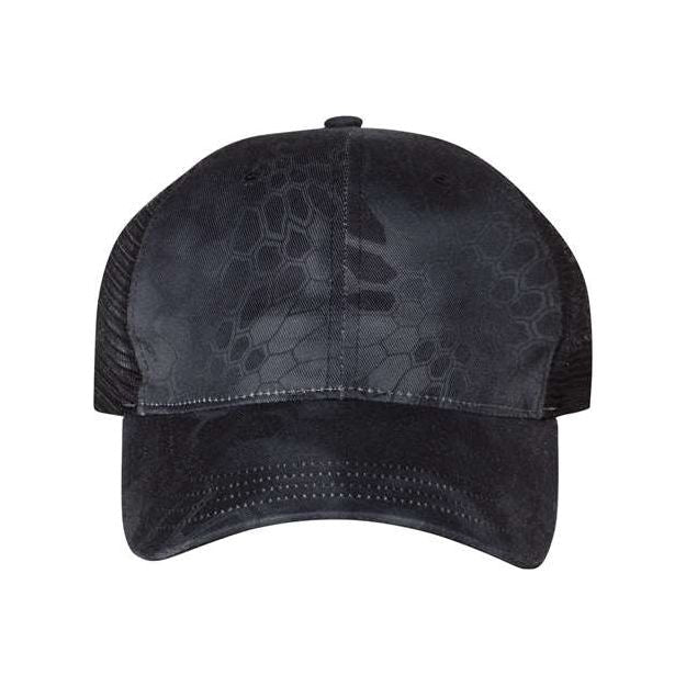 Richardson Garment Washed Printed Trucker Cap - Richardson 111P Shadow Grass Habitat/ Brown Adjustable Hats