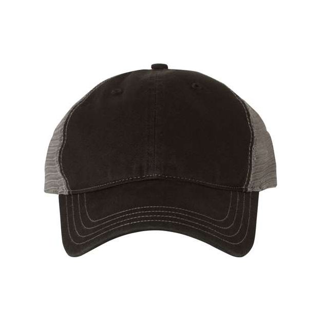 Richardson Garment - Washed Trucker Cap - Richardson 111 Texas Orange/ Khaki Adjustable Hats
