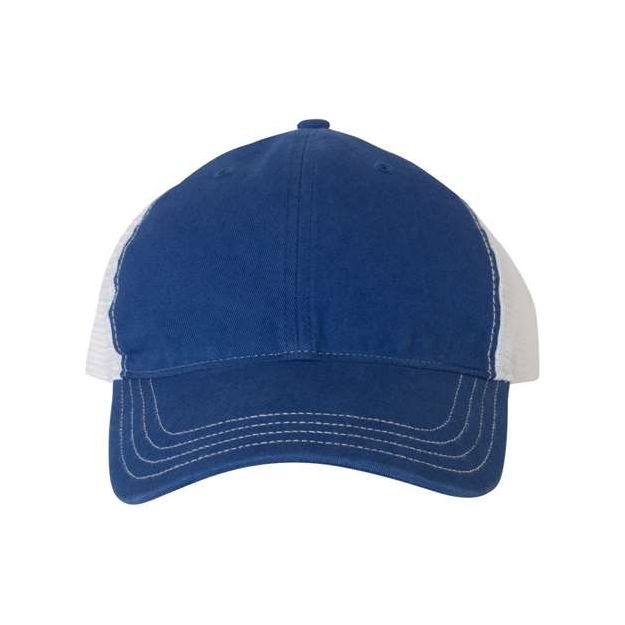 Richardson Garment - Washed Trucker Cap - Richardson 111 Texas Orange/ Khaki Adjustable Hats