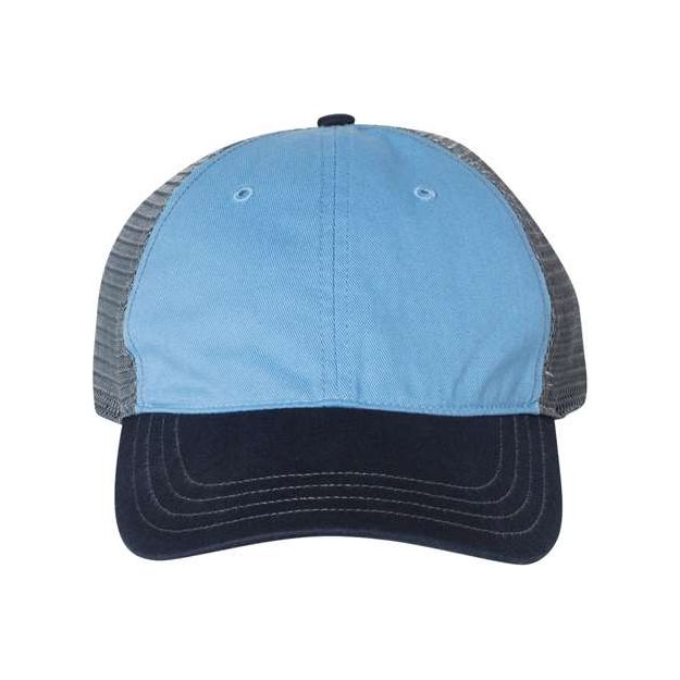 Richardson Garment - Washed Trucker Cap - Richardson 111 Texas Orange/ Khaki Adjustable Hats