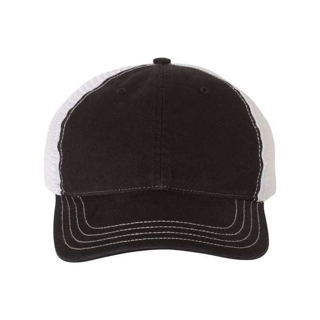 Richardson Garment - Washed Trucker Cap - Richardson 111 Texas Orange/ Khaki Adjustable Hats