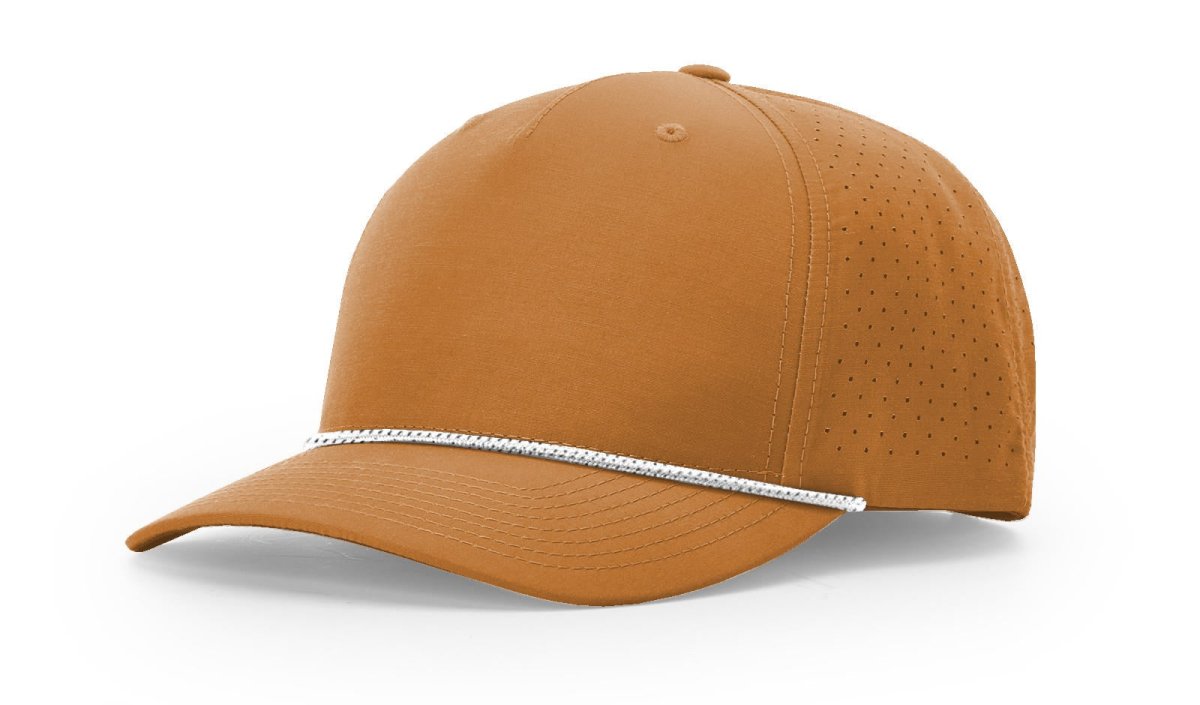 Richardson LASER PERF PERFORMANCE ROPE CAP - Richardson 355 Clay/White - Black Adjustable Caps