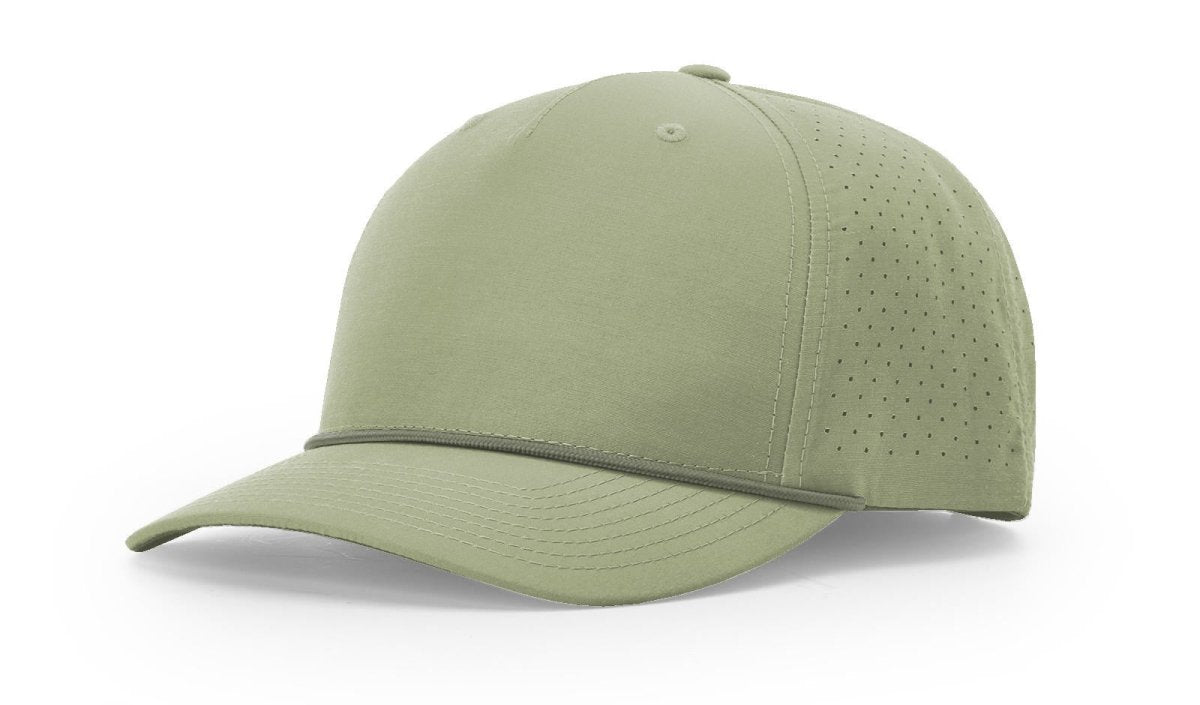 Richardson LASER PERF PERFORMANCE ROPE CAP - Richardson 355 Light Olive/Olive Adjustable Caps