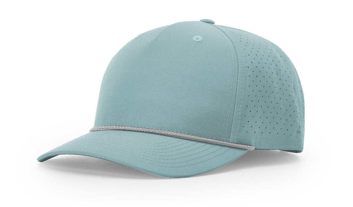 Richardson LASER PERF PERFORMANCE ROPE CAP - Richardson 355 Smoke Blue/Grey - White Adjustable Caps