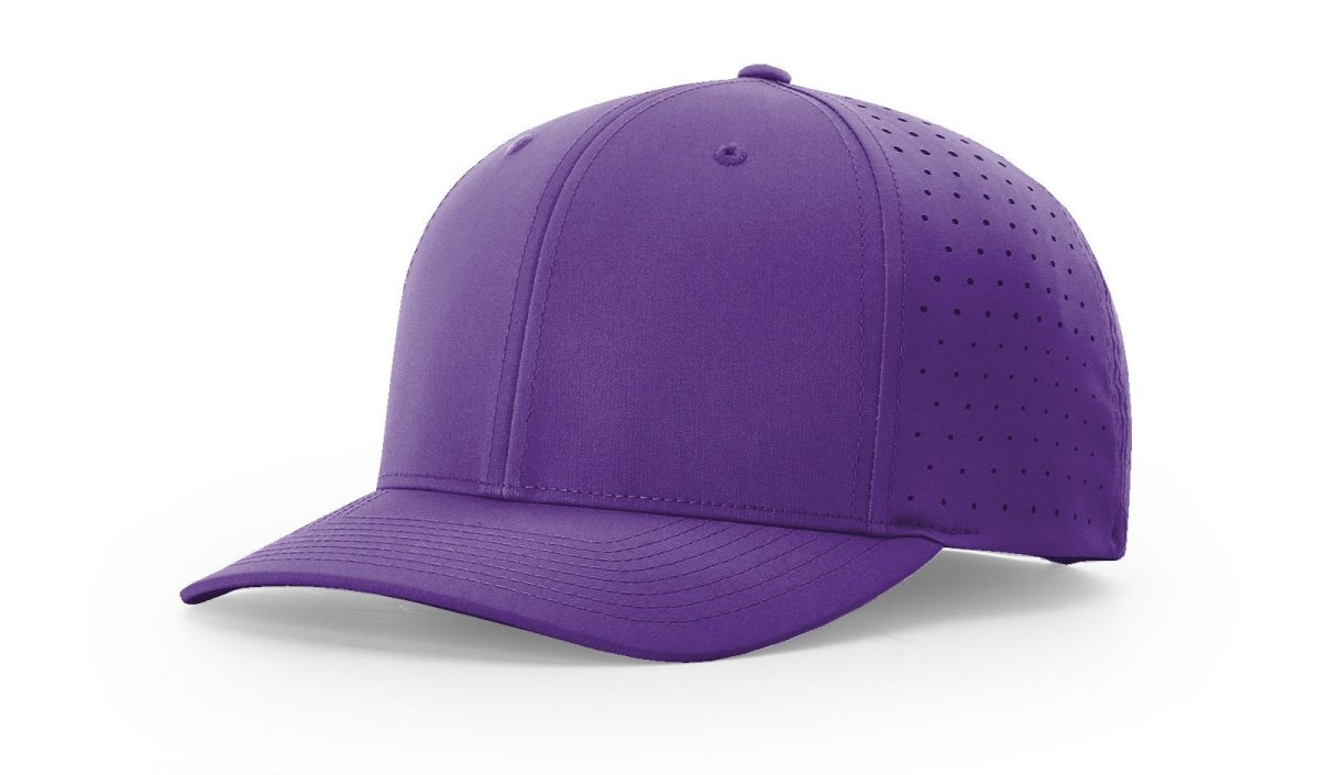 Richardson Laser Perf R - Flex Cap - Richardson 632 Black Adjustable Hats