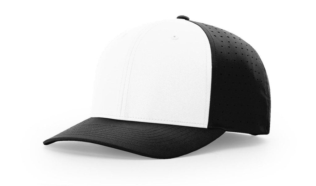 Richardson Laser Perf R - Flex Cap - Richardson 632 Black Adjustable Hats