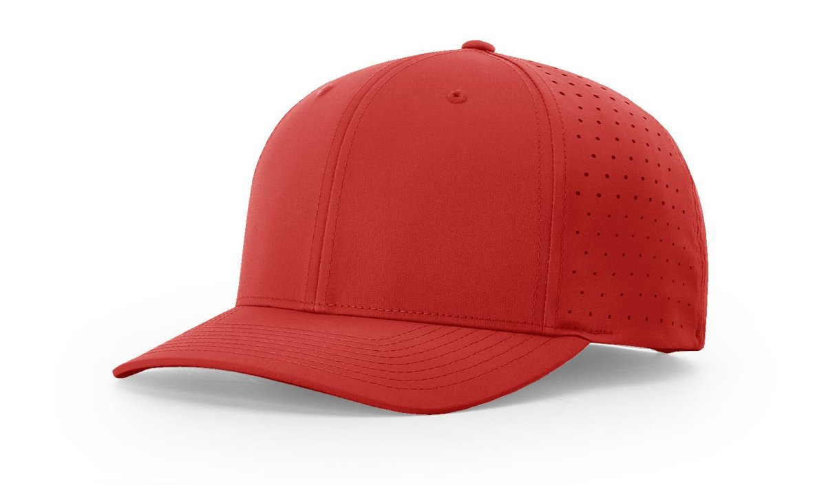 Richardson Laser Perf R - Flex Cap - Richardson 632 Red Adjustable Hats