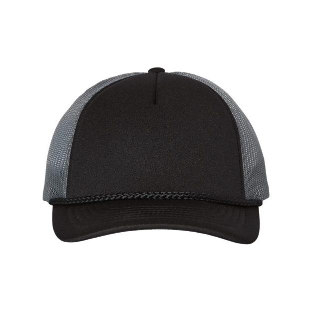 Richardson Low Pro Foamie Trucker Cap - Richardson 213 White/ Navy/ Navy Adjustable Caps