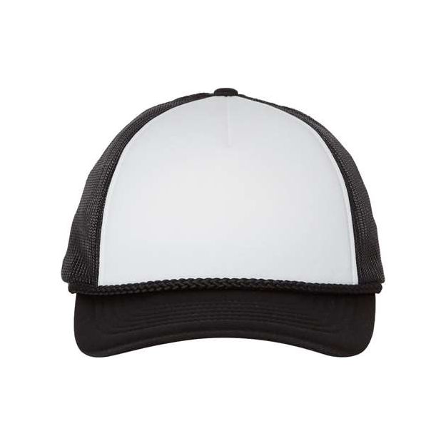 Richardson Low Pro Foamie Trucker Cap - Richardson 213 White/ Navy/ Navy Adjustable Caps