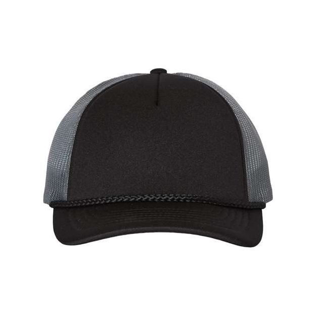 Richardson Low Pro Foamie Trucker Cap - Richardson 213 White/ Navy/ Navy Adjustable Caps