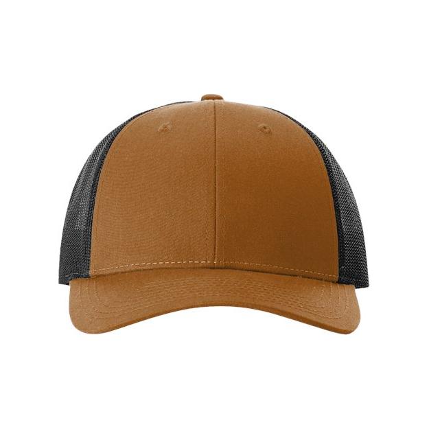 Richardson Low Pro Trucker Cap - Richardson 115 Carmel/ Black M/L Caps
