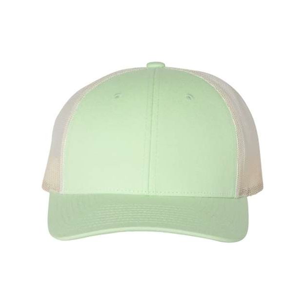 Richardson Low Pro Trucker Cap - Richardson 115 Patina Green/ Birch M/L Caps