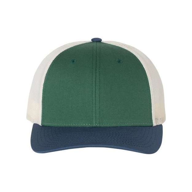 Richardson Low Pro Trucker Cap - Richardson 115 Spruce/ Birch/ Light Navy M/L Caps