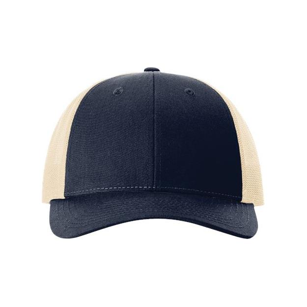 Richardson Low Pro Trucker Cap - Richardson 115 Tan/ Loden/ Brown M/L Caps