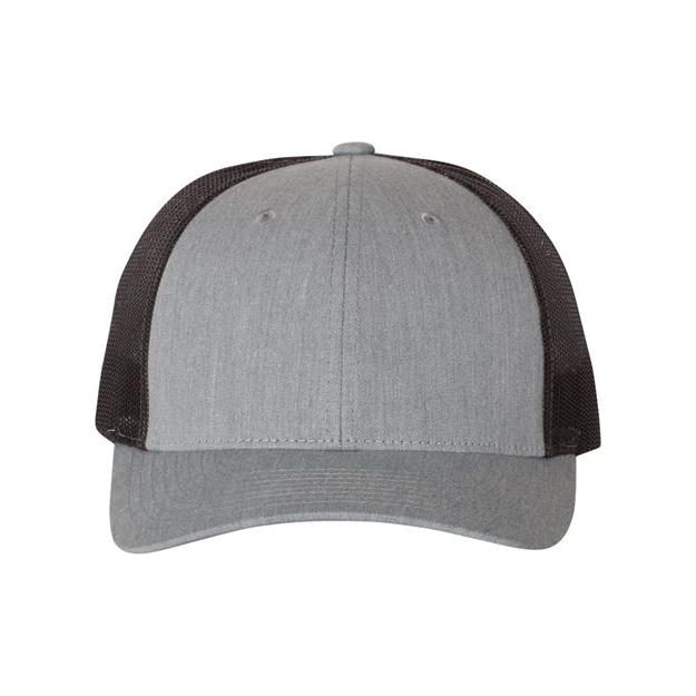 Richardson Low Pro Trucker Cap - Richardson 115 Tan/ Loden/ Brown M/L Caps