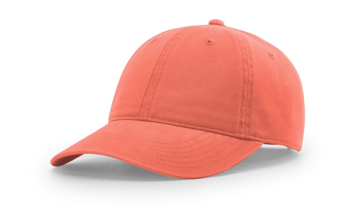 Richardson Peach Twill Dad Hat - Richardson 326 White Adjustable Hats