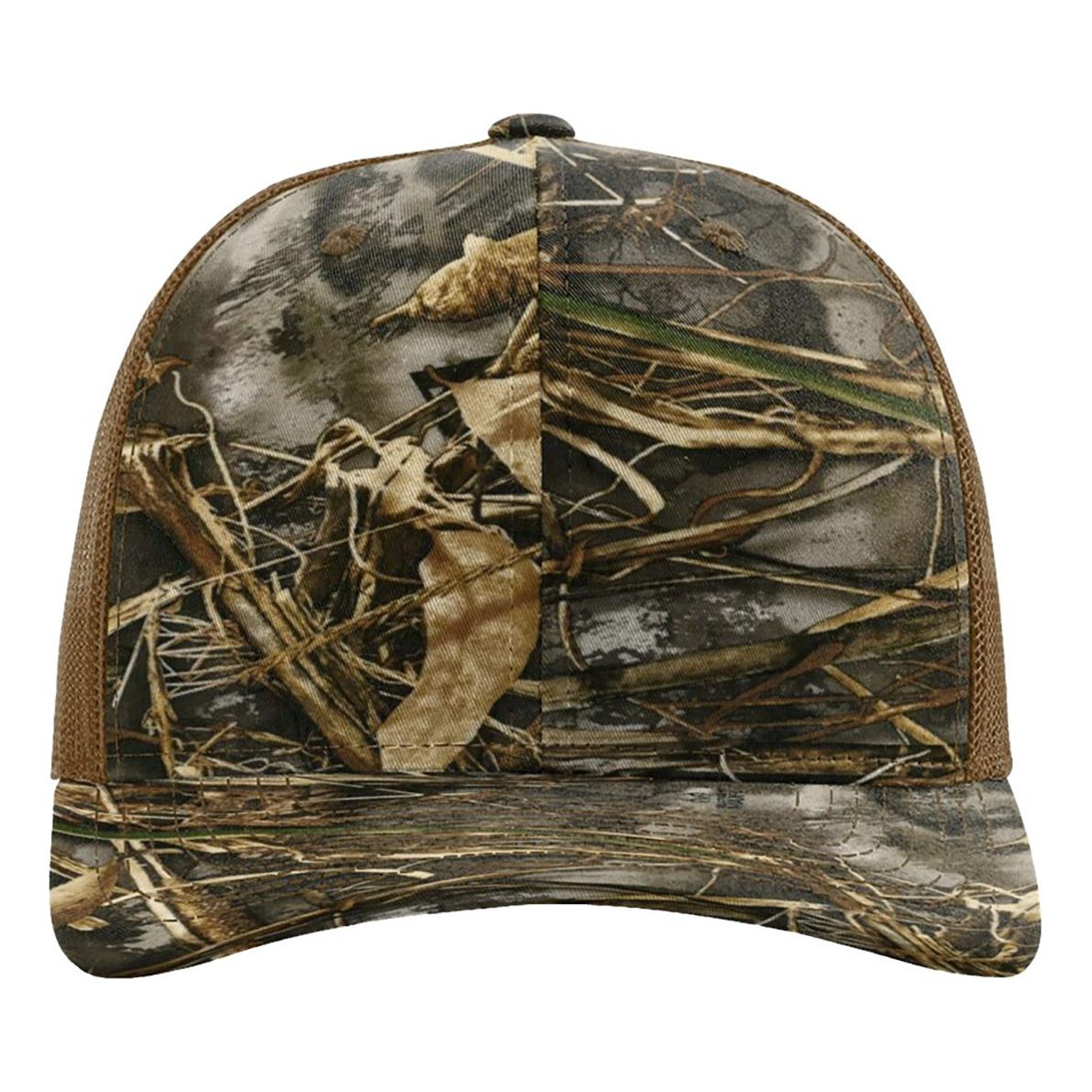 Richardson Printed Trucker Cap - Richardson 112P Realtree Max 7/ Buck Adjustable Caps