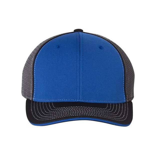 Richardson Pulse Sportmesh R - Flex Cap - Richardson 172 Royal/ Charcoal/ Black Tri S/M Caps
