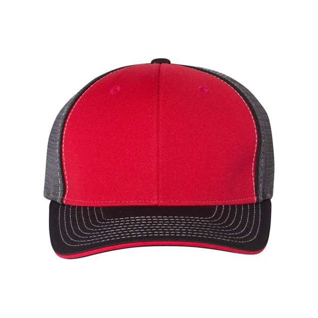 Richardson Pulse Sportmesh R - Flex Cap - Richardson 172 White/ Royal/ Red Tri S/M Caps