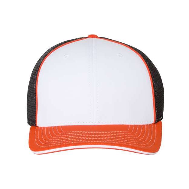Richardson Pulse Sportmesh R - Flex Cap - Richardson 172 White/ Royal/ Red Tri S/M Caps