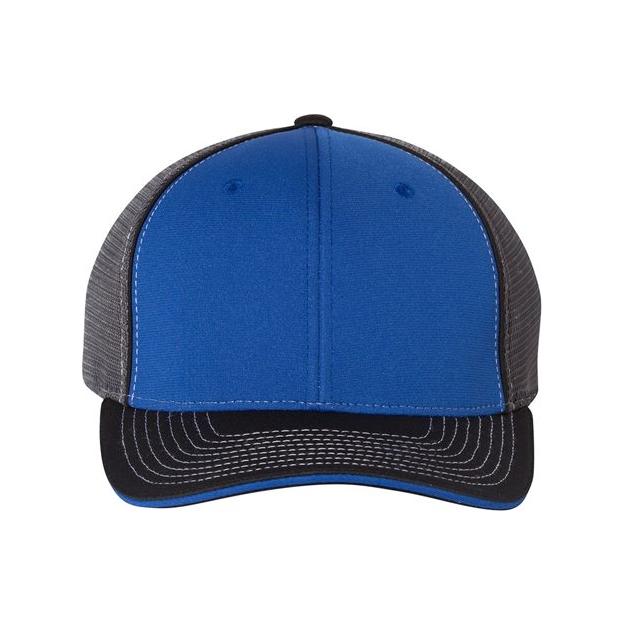 Richardson Pulse Sportmesh R - Flex Cap - Richardson 172 White/ Royal/ Red Tri S/M Caps