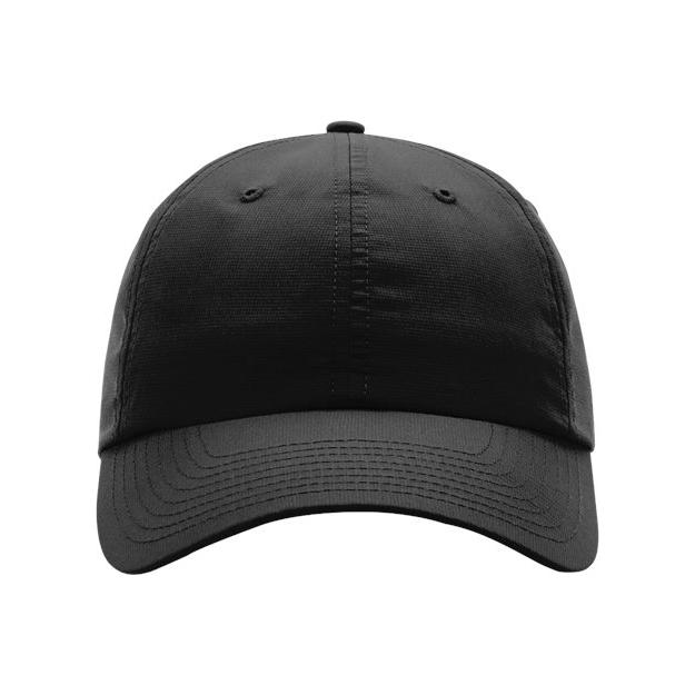 Richardson Relaxed Performance Lite Cap - Richardson 220 Black Adjustable Performance Caps
