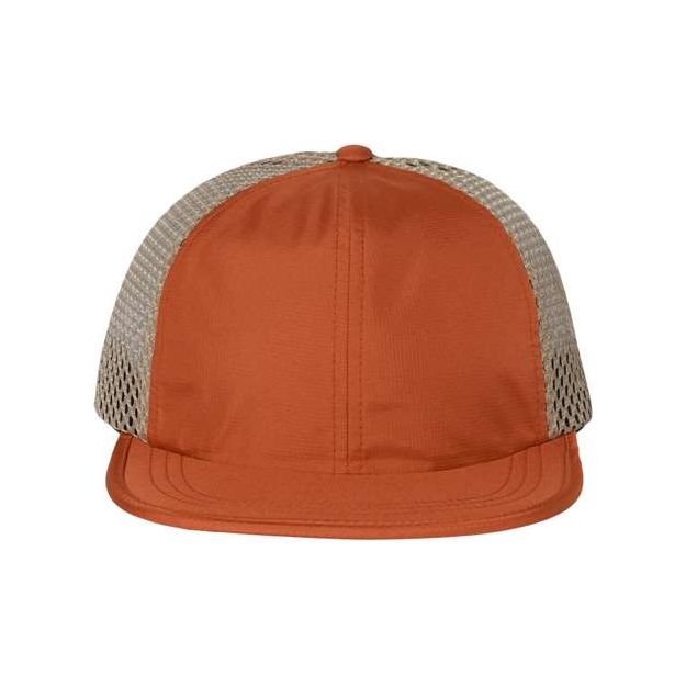 Richardson Rogue Wide Set Mesh Cap - Richardson 935 Texas Orange/ Khaki Adjustable Hats