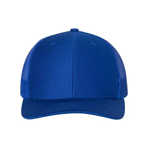 Richardson Snapback Trucker Cap - XL - Richardson 112 Royal XL Hats