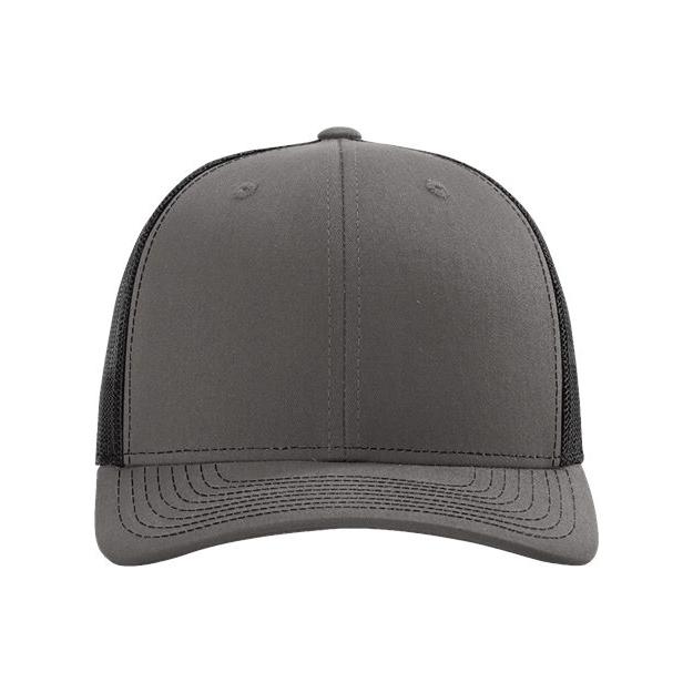 Richardson Sustainable Trucker Cap - Richardson 112RE Navy/ White Adjustable Caps