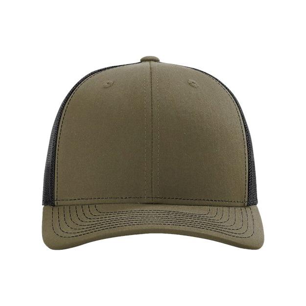 Richardson Sustainable Trucker Cap - Richardson 112RE Navy/ White Adjustable Caps