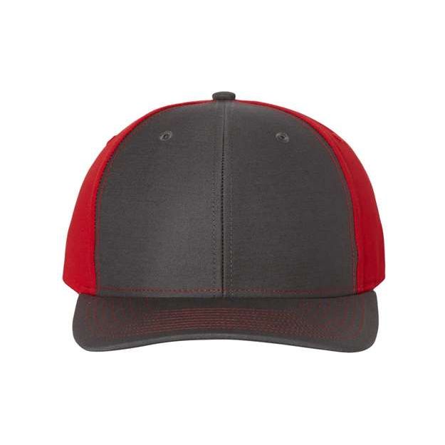 Richardson Twill Back Trucker Cap - Richardson 312 Royal/ White/ Red Adjustable Hats