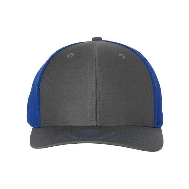 Richardson Twill Back Trucker Cap - Richardson 312 Royal/ White/ Red Adjustable Hats