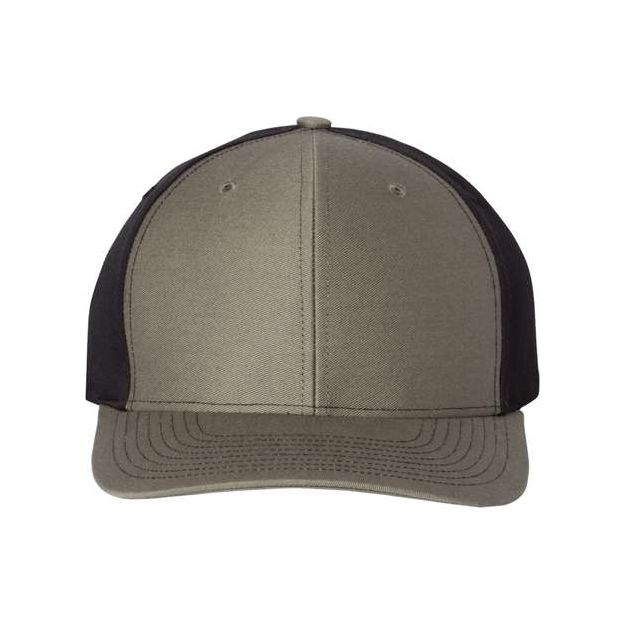 Richardson Twill Back Trucker Cap - Richardson 312 Royal/ White/ Red Adjustable Hats
