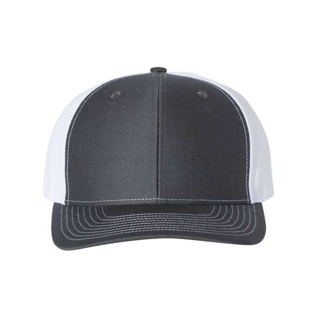 Richardson Twill Back Trucker Cap - Richardson 312 Royal/ White/ Red Adjustable Hats