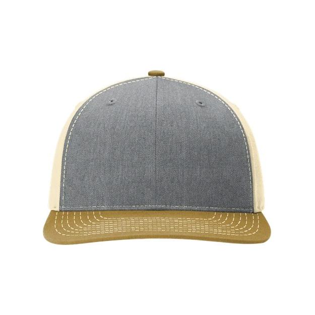Richardson Twill Back Trucker Cap - Richardson 312 Royal/ White/ Red Adjustable Hats