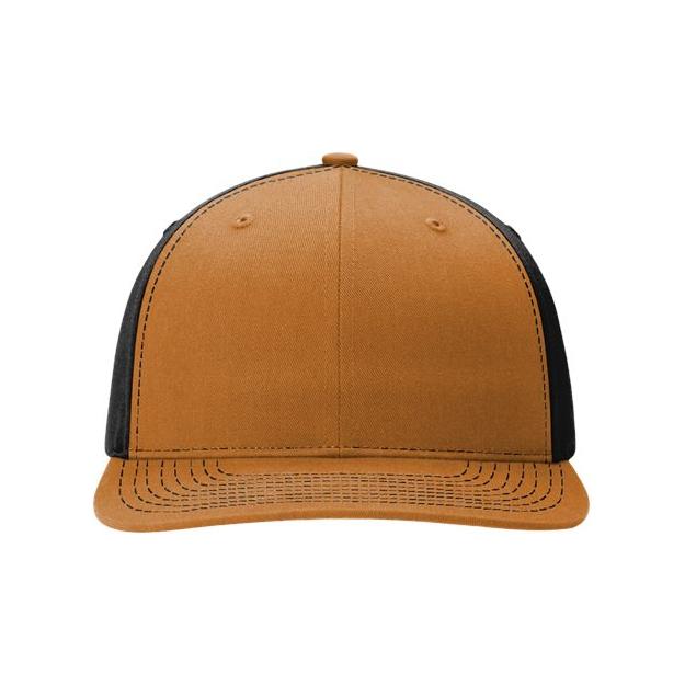 Richardson Twill Back Trucker Cap - Richardson 312 Royal/ White/ Red Adjustable Hats