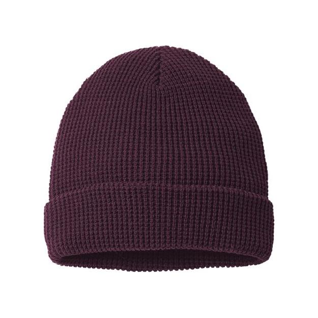 Richardson Waffle Cuffed Beanie - Richardson 146R Rust One Size Beanies