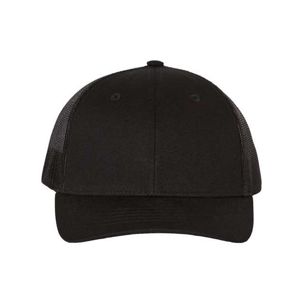 Richardson Youth Trucker Snapback Cap - Richardson 112Y Navy Adjustable Hats